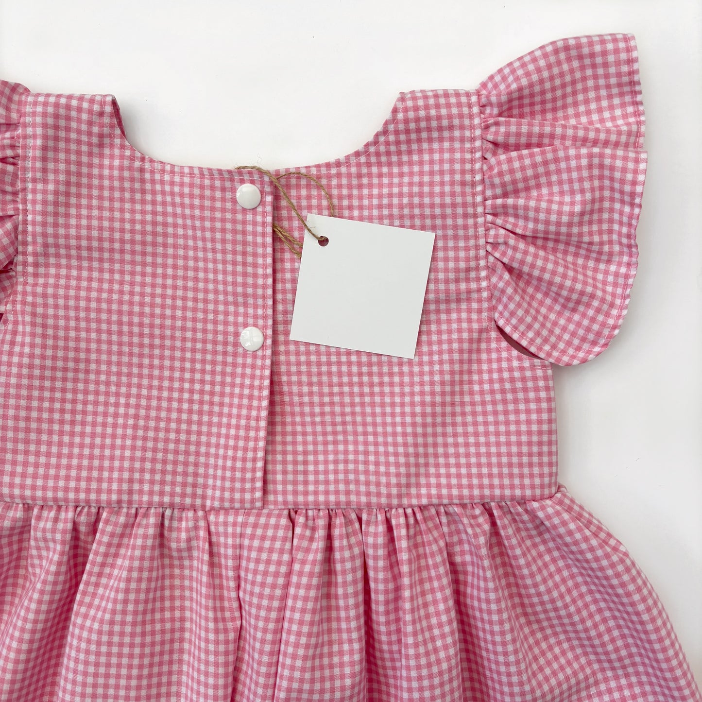 Pink gingham ‘Olive’ dress