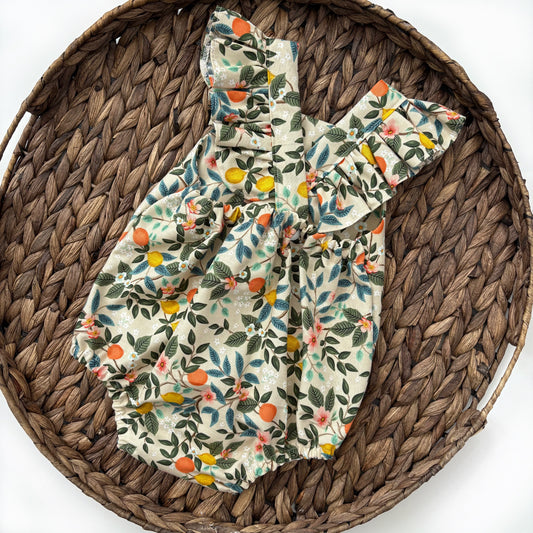 Citrus flutter romper